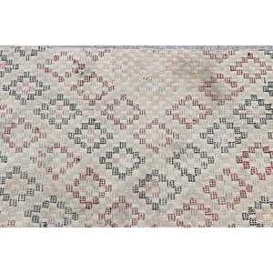 Tapis turc vintage, tapis Kilim 2,1x6 pieds, tapis à imprimé animal brun-rouge - Product Image 5