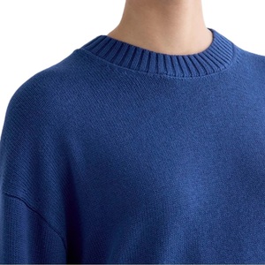 เสื้อสเวตเตอร์ถักแขนยาวโอเวอร์ไซส์สำหรับผู้หญิงเสื้อสเวตเตอร์แบบสวมหัวแฟชั่นออกแบบโลโก้ได้ตามต้องการ - Product Image 3