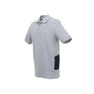 U-POWER Gap Chemise de travail en piqué de coton gris argenté avec col multi-pack - Product Image 3