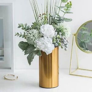 Florero de alta calidad para sala de estar, decoración de mesa, florero de Metal, florero de Metal para sala de estar - Product Image 5