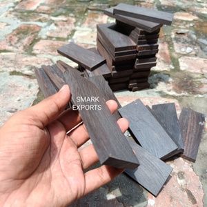 Manche de couteau Dalles en bois d'ébène Bois de qualité supérieure pour poignées de couteau personnalisées et divers projets de menuiserie - Product Image 2