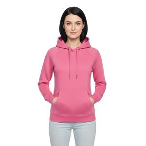 Sudadera con Capucha Rosa Caramelo de Lujo para Mujer, Ajuste Delgado, Algodón de Alta Calidad, Forro Polar, Venta al por Mayor, Conjunto de Sudadera con Capucha Estilo Urbano - Product Image 1
