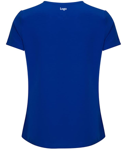 Conjunto de Top y Pantalón Cargo con cuello de pico elástico para mujer, abrigos de laboratorio, uniformes de enfermera, ropa de Hospital, ropa médica al por mayor - Product Image 4