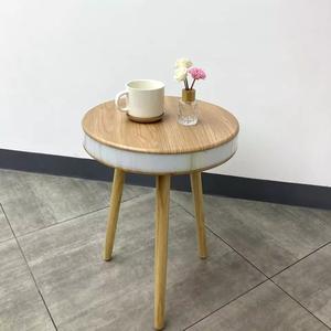 Mesa de altavoz con dientes azules, mueble de Color Natural, pulido, madera, decoración del hogar, estilo Simple, USB - Product Image 1