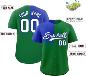 Camiseta de béisbol personalizada del equipo con impresión por sublimación malla transpirable que absorbe la humedad fábrica OEM tallaje para jóvenes/adultos - Product Image 4