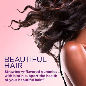 Biotin <b>Bear</b> Gummies Strawberry Flavor Hair Skin Nails Vitamins Private Label Ready to Ship - Product Image 4