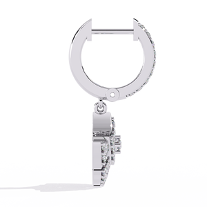 Boucles d'oreilles classiques en diamants de laboratoire de petite taille pour femmes, bijoux élégants et légers, boucles d'oreilles en diamants disponibles à bas prix - Product Image 3