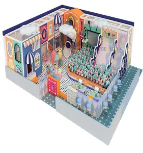 High Quality Kids Maze Space Theme Indoor Amusement Playground With Big Slides For Sale Gym Play Game Center