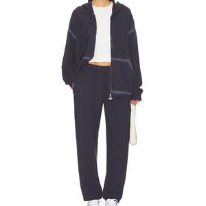 Nouveauté Survêtements gris délavés à l'acide avec logo personnalisé pour femmes, respirants, de style streetwear, pour l'extérieur - Product Image 1