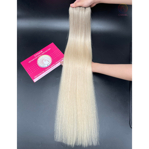 ผมมนุษย์ผมตรงกระดูกแบบสองชั้น100% ผมคนจากเวียดนาม - Product Image 1