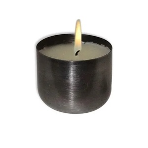 Ensemble de 2 bocaux à bougie en métal avec main dorée, Design de luxe, meilleure vente, Table, décor de noël - Product Image 4