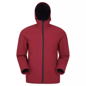Men's Black <b>Hooded</b> <b>Fleece</b> <b>Jacket</b> Windproof Zipper Closure Casual Winter Wear - Product Image 4