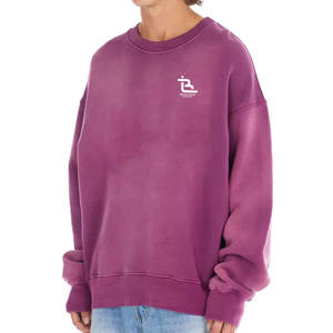 Sweat-shirt pour homme de qualité supérieure, délavé à l'acide, avec tissu respirant et design ample, sweat-shirt unique pour homme délavé à l'acide - Product Image 2