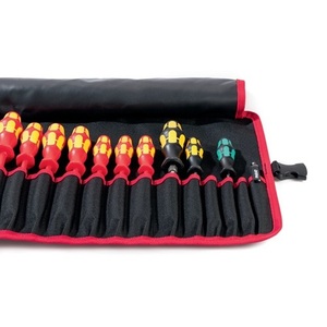 PARAT 740 X 330 mm Nylon Black/Red <b>Tool</b> <b>Roll</b> <b>Bag</b> with 20 Compartments - Product Image 4
