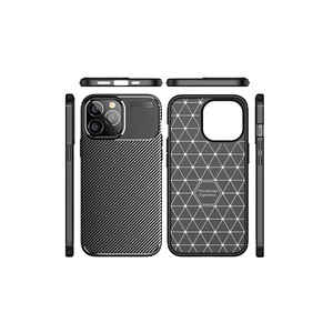 Coque en silicone de protection pour iPhone 14 Pro Max, série Netzy SAFA Negro, design créatif premium, noir - Product Image 3