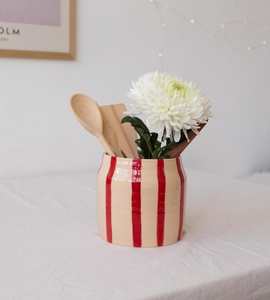 ที่วางอุปกรณ์ครัวเซรามิกระดับไฮเอนด์สำหรับวางบนเคาน์เตอร์ครัว |   ที่จัดระเบียบอุปกรณ์ทำอาหารขนาดใหญ่ |   โถเก็บช้อน - Product Image 2