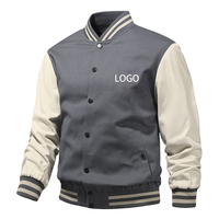Vestes universitaires pour hommes en gros 2024, vestes de baseball, patchs brodés personnalisés, veste bomber universitaire