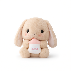 Conejito de Peluche Color Beige con Biberón de 8 Pulgadas para Recién Nacidos y Niños Pequeños - Product Image 3
