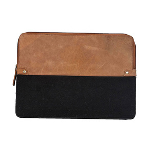 Funda de lujo de 14 pulgadas delgada de cuero genuino para portátil, cómoda bolsa de mensajero de hombro informal, PU, Chromebook, funda protectora para oficina - Product Image 5
