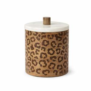 Precio al por Mayor: Tarro de Almacenamiento de Madera con Tallado de la Torre Eiffel y Tapa de Mármol, Decoración Inspirada en París, EN VENTA - Product Image 6