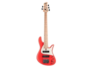 Basse électrique classique à 5 cordes Fodera Emperor 5 Standard de qualité supérieure, neuve, rouge - Product Image 2