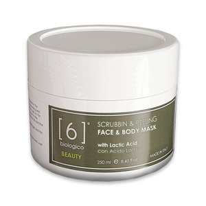 Face <b>Body</b> <b>Scrub</b> and Peel Cream Lactic Acid Kaolin Exfoliating Purifying Moisturizing 250ml Made in Italy - Product Image 1
