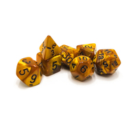 Jeu de dés colorés pour jeux de numéros, dés polyédriques en résine, dés en acrylique