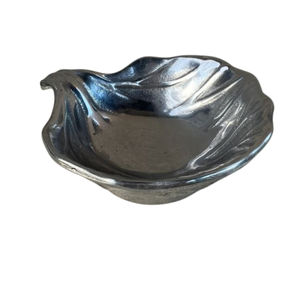 Cuenco decorativo de lujo para servir frutas de Metal plateado, cuenco para servir de aluminio fundido para decoración del hogar y accesorios de utensilios de cocina - Product Image 5