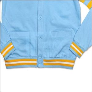 <b>Men's</b> High Quality <b>Knitted</b> Oversized V-Neck <b>Cardigan</b> Custom Color Trending Casual University Design Patchwork Winter - Product Image 5