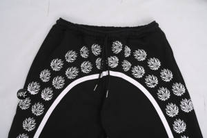 High quality Embroidery Running breathable wholesale Oversized manufacturer customized <b>flare</b> joggers Windbreaker trouser pants - Product Image 5