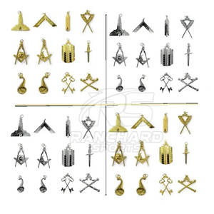 Accesorios de la Masonería, Conjunto de Collar y Joyas de Masonería, Regalia Masónica Completa para Miembros de la Logia - Product Image 4