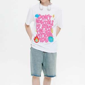 Odm 250 Gsm Puff Print T-shirts pour hommes T-shirt surdimensionné T-shirt personnalisé 3D gaufrage vêtements à manches courtes - Product Image 4