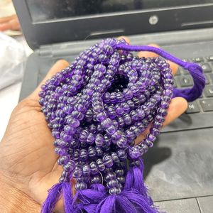 ลูกปัดอะมีทิสต์สีน้ำเงินธรรมชาติ รูปทรงฟักทอง สไตล์เมลอน คุณภาพสูง สำหรับทำเครื่องประดับ ผ่านการเคลือบแว็กซ์/น้ำมัน ได้รับการรับรองจากผู้ที่สาม - Product Image 3