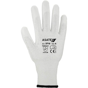 ถุงมือกันบาดสำหรับใช้ในครัวเรือน ความหนาปานกลาง ขนาด 8 สีขาว EN 388 PPE ประเภท II แพ็ค 10 คู่ - Product Image 1