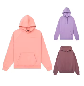 Sudadera con capucha con estampado de lana suave de algodón 100% para hombre, ropa deportiva de punto transpirable, sudadera impermeable de talla grande antiretráctil - Product Image 6