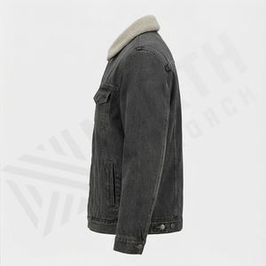 Vestes en jean pour femmes de qualité supérieure, prix de gros, mi-longues, logo imprimé personnalisé, tendance de la mode, couleur personnalisée - Product Image 3