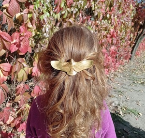 Bâtons de cheveux en corne naturelle de luxe Épingles à cheveux élégantes en corne de vache et de boeuf de buffle avec motif de fleurs sculptées pour des looks élégants - Product Image 2