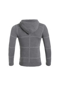 Sweat à capuche tricoté décontracté à la mode pour hommes Pull à capuche à manches longues à motifs géométriques pour hommes Vêtements décontractés pour l'extérieur - Product Image 6