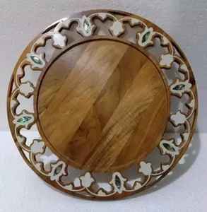 Plato Redondo de Metal Plateado para Servir Alimentos, Moderno, Ecológico, Apto para Lavavajillas, Regalo Empresarial, Capacidad Superior a 10L - Product Image 4