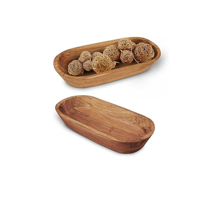 Guirnalda de cuentas, artículo decorativo, tazón de masa de madera de acacia, tazón de mimbre, mesa de cena, artículo decorativo - Product Image 5