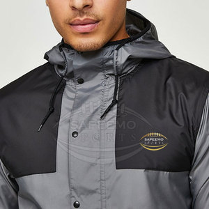 Chaqueta Cortavientos para Hombre, Cuello Alto, con Capucha, Resistente al Viento, Transpirable, Ultraligera, para Correr, Senderismo y Actividades al Aire Libre - Product Image 6