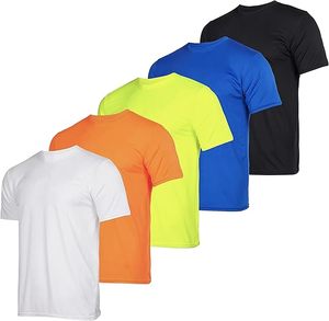T-shirts pour hommes Sports Chemises à séchage rapide de haute qualité pour hommes T-shirt en polyester pour hommes - Product Image 3