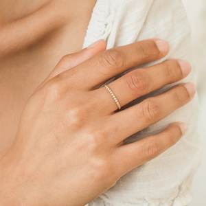 Solid 925 Sterling <b>Silver</b> Minimalist <b>Band</b> Gold Filled Fine <b>Silver</b> Jewelry for Women Girls for <b>Wedding</b> Party Factory Direct - Product Image 4