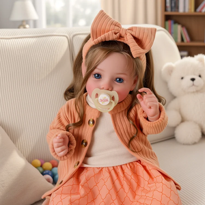 Muñecas Bebé Reborn Sonrientes Babeside <span class=keywords><strong>Dara</strong></span> de 20 Pulgadas, Niña Pequeña con Ojos Abiertos, Extremidades de Vinilo y Cuerpo de Tela de Algodón Suave - Product Image 3