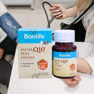 Bonlife Sacha Q10 Plus Cápsulas Blandas con CoQ10 y Aceite de Sacha Inchi para Vitalidad Diaria y Circulación (60 Cápsulas Vegetarianas) - Product Image 1