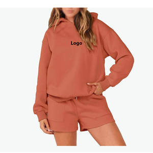 Ensembles pour femmes Sweats à capuche et shorts à la mode Ensembles pour femmes-Parfait pour les vêtements décontractés et les activités de plein air - Product Image 1