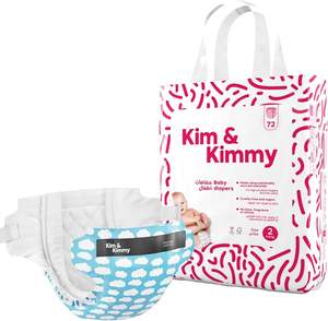 Pañales Desechables Ecológicos Kim & Kimmy para Bebés, Talla 4, 20-31 Libras, 52 Unidades, Protección Contra Fugas de 12 Horas, Sin Erupciones - Product Image 6