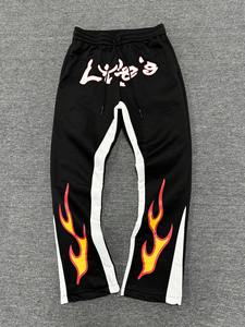 Pantalones de chándal holgados personalizados Pantalones largos deportivos informales sueltos de color sólido Pantalones de chándal de algodón de alta calidad Unisex - Product Image 3