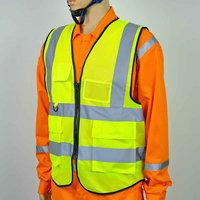 Veste de sécurité haute visibilité ANSI Classe 2, réfléchissante, imperméable, réglable, unisexe, plusieurs poches, logo personnalisé élégant