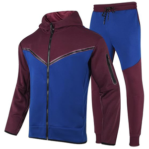 Vente en gros de survêtements en vrac pour hommes conception personnalisée survêtements de jogging 2 pièces à capuche pour hommes - Product Image 1